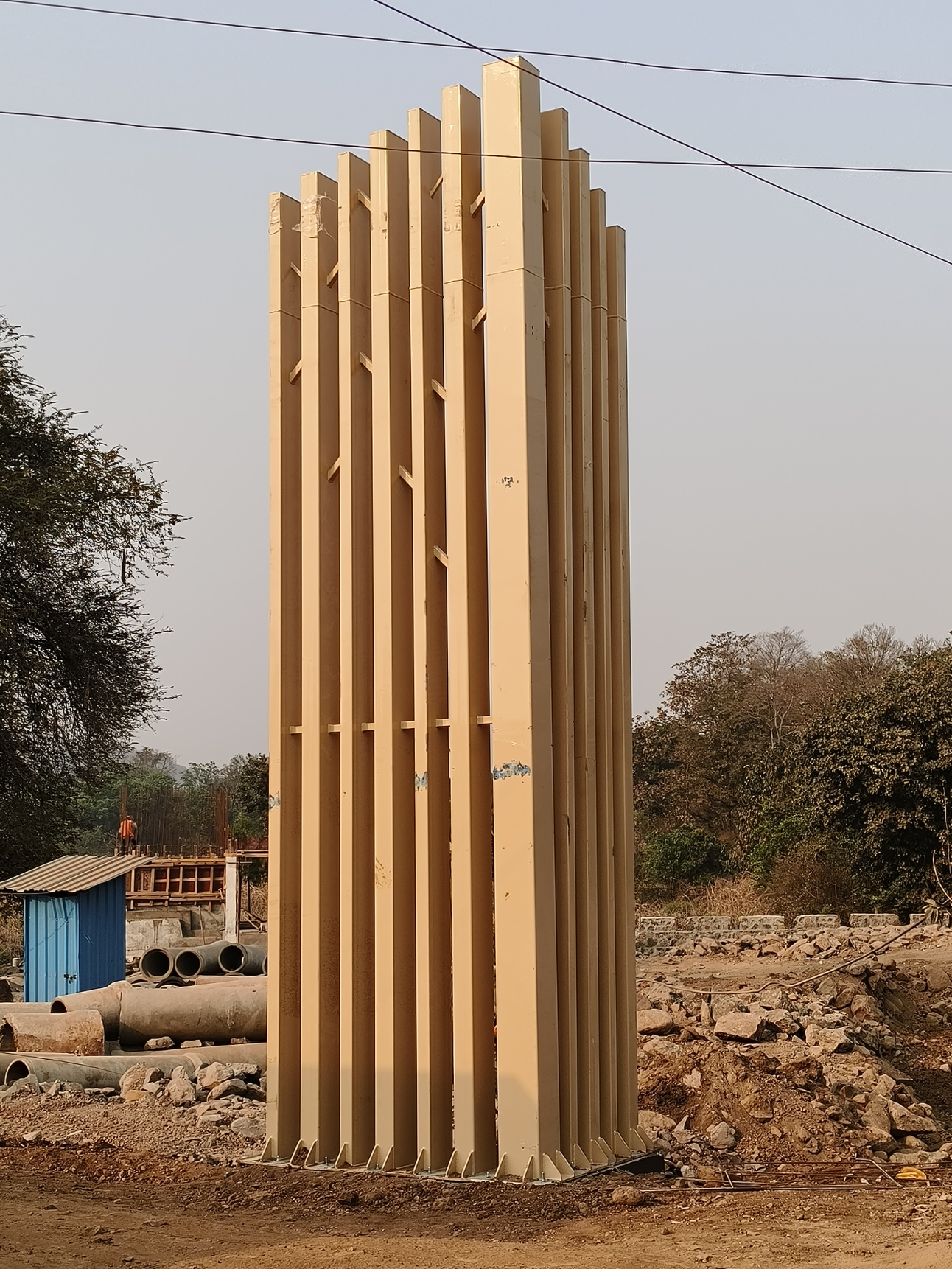 Site Preparation for Erection